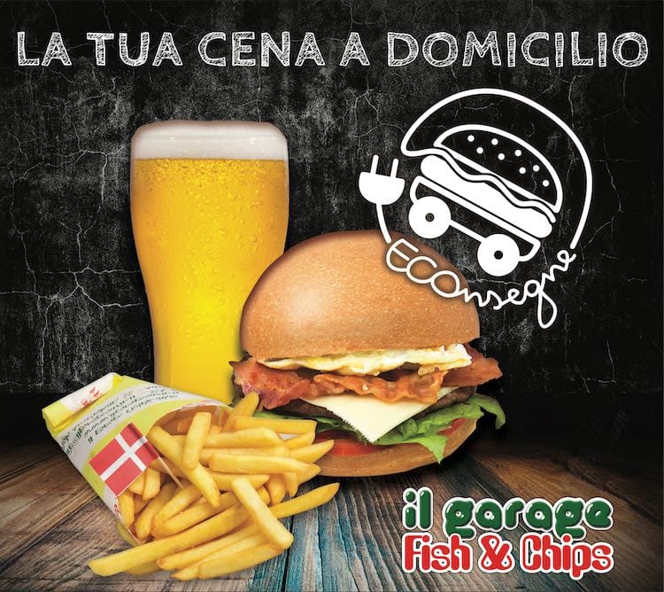 ECOnsegne a domicilio by Fish&Chips il Garage Anzio